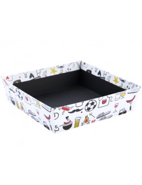 Panier carton Carré - 15*15*4cm - Barbecue Chill