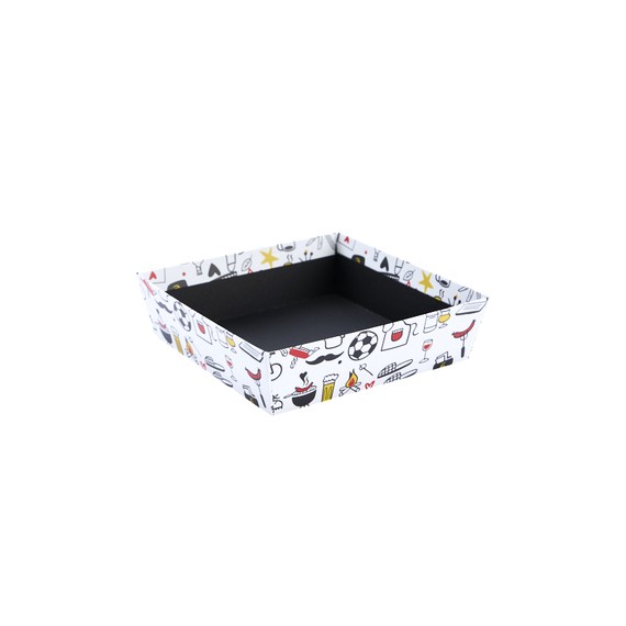 Panier carton Carré - 15*15*4cm - Barbecue Chill