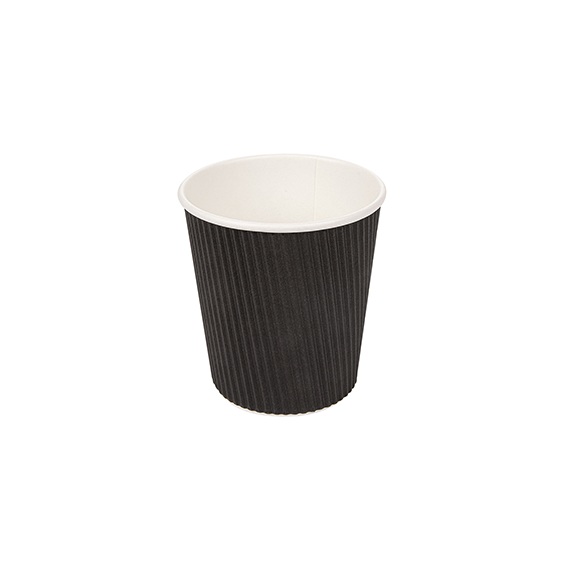 Gobelet double paroi 180ml Noir - Cannelé