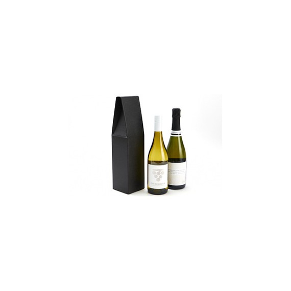 Coffret 1 bouteille - 9*9*37cm - Noir mat