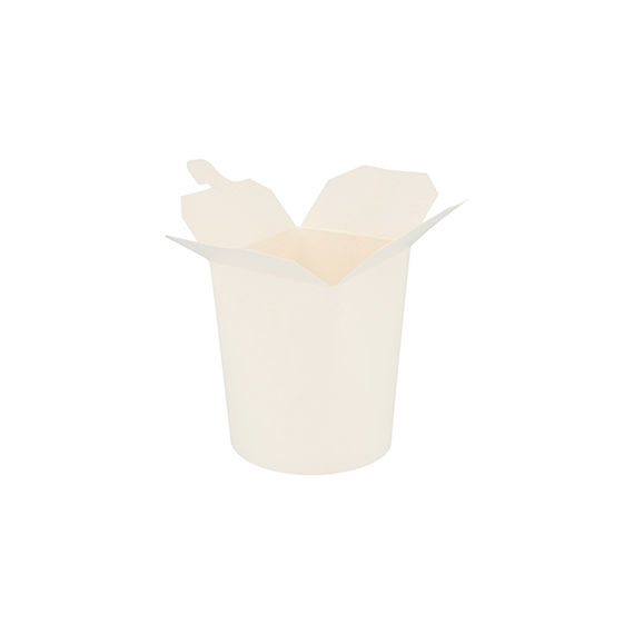Pot à pâtes carton blanc 480 ml - Ø8*9cm
