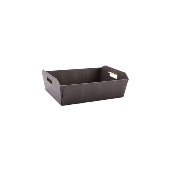 Panier carton rect. 46*36*10cm - Café