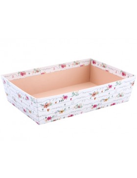 Panier carton rect. - 28*19*7cm - Merci