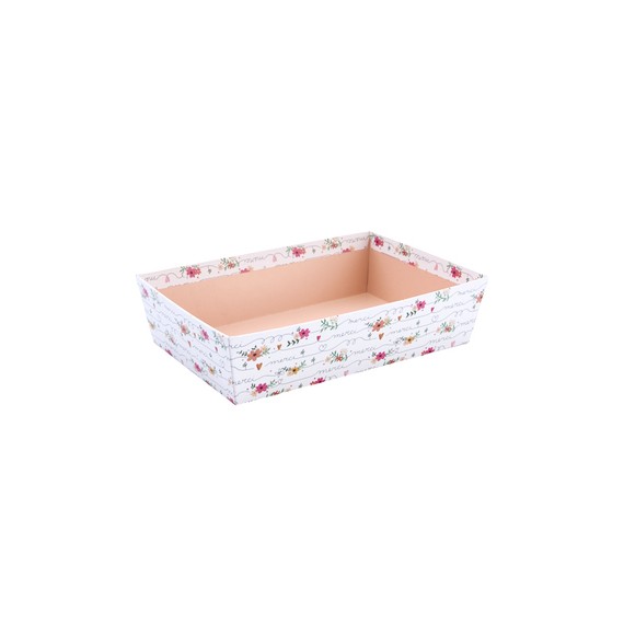 Panier carton rect. - 28*19*7cm - Merci