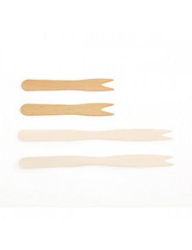 Fourchette frite bois FSC - 85mm 