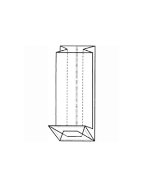 SAC TRANSPARENT FOND BLOC 10+6*28 cm - OPP 40µ